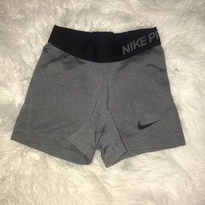Gray Nike Pro Spandex